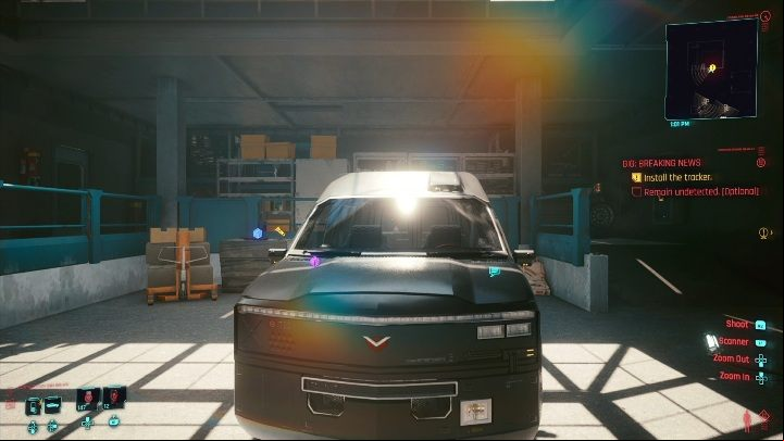 The target: leave a bug in the car - Cyberpunk 2077: Agent Saboteur, Santo Domingo - Gigs, walkthrough, map - Santo Domingo - Cyberpunk 2077 Guide