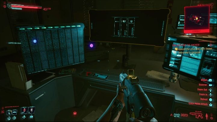 The target: to the virus to the computer - Cyberpunk 2077: Agent Saboteur, Santo Domingo - Gigs, walkthrough, map - Santo Domingo - Cyberpunk 2077 Guide