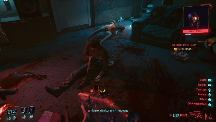 The target: Flavio, alive - Cyberpunk 2077: SOS: Merc Needed, Santo Domingo - Gigs, walkthrough, map - Santo Domingo - Cyberpunk 2077 Guide