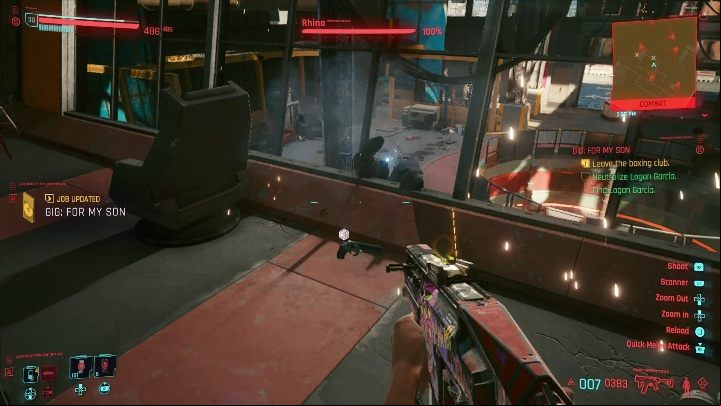 The guide: your task is to find a man called Logan - Cyberpunk 2077: Gun for Hire, Santo Domingo - Gigs, walkthrough, map - Santo Domingo - Cyberpunk 2077 Guide
