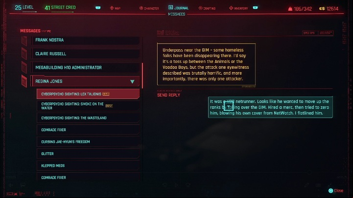 To complete the task you must enter - Cyberpunk 2077: Lex Talionis - cyberpsycho sighting walkthrough - Cyberpsycho Sighting - mini-bosses - Cyberpunk 2077 Guide