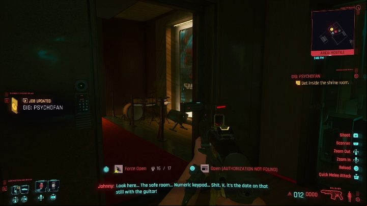 The guitar is located in a locked room - Cyberpunk 2077: Thievery, Heywood - Gigs, walkthrough, map - Heywood - Cyberpunk 2077 Guide