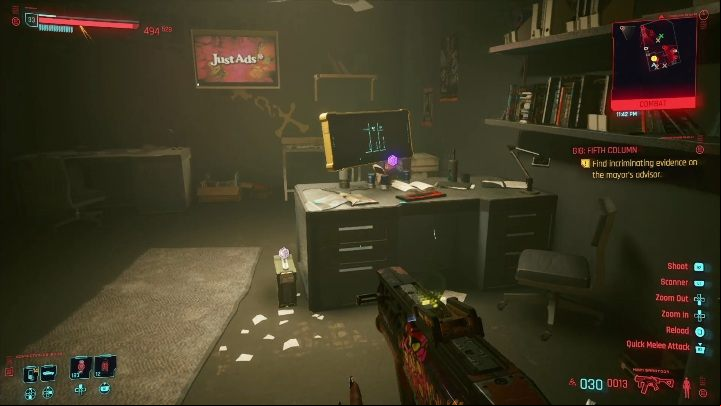 Walkthrough: your task is to get to the office, which is located on the first floor - Cyberpunk 2077: Thievery, Heywood - Gigs, walkthrough, map - Heywood - Cyberpunk 2077 Guide