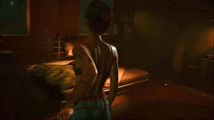 If you play a female V, you will get a chance to kiss or hug Judy in the bathroom - Cyberpunk 2077: Pyramid Song (Judy) - walkthrough - Storyline quests - Cyberpunk 2077 Guide