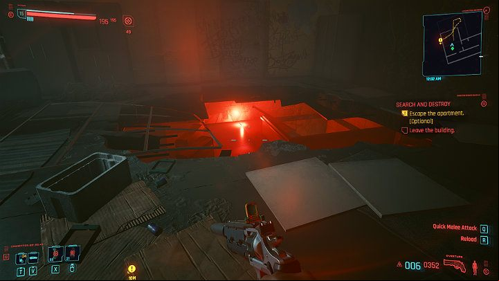 Turn to the room on the right (number 307), where one opponent is waiting for you - Cyberpunk 2077: Search and Destroy walkthrough - Act 2 - Cyberpunk 2077 Guide