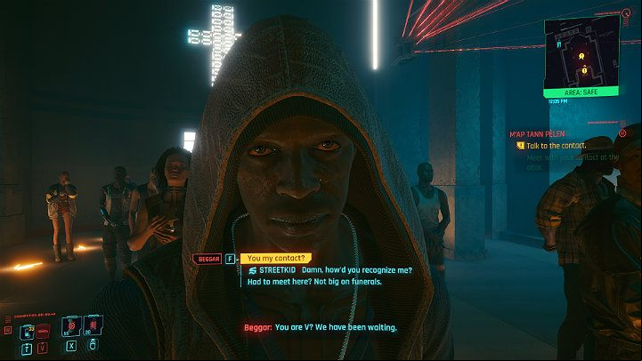 One of the Voodoo Boys messengers will come up to you and tell you to go to the butcher's store and ask about Placide - Cyberpunk 2077: Map Tann Pelen walkthrough - Act 2 - Cyberpunk 2077 Guide