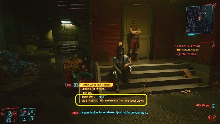 The unique dialogue options in Cyberpunk 2077 relate to your character's background and the attributes you chose to invest in - Cyberpunk 2077: Conversations with NPCs, dialogue options - Basics - Cyberpunk 2077 Guide