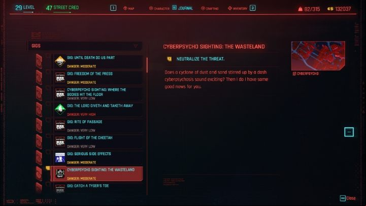 Gigs are minor side quests obtained from fixers in which you have to accomplish objectives in the different sub-districts of the Cyberpunk 2077 map - Cyberpunk 2077: Quest types - Basics - Cyberpunk 2077 Guide