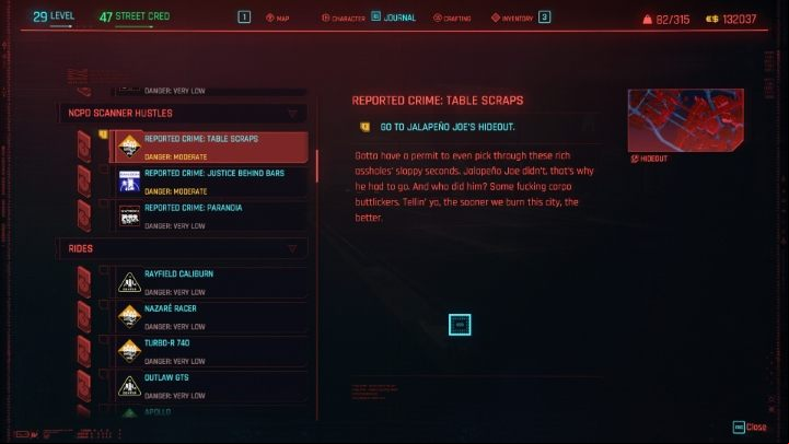 Other side activities include ND scanner hustles in which you have to face off against gang - Cyberpunk 2077: Quest types - Basics - Cyberpunk 2077 Guide