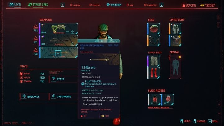 1 - Cyberpunk 2077: How do blunt weapons and blades differ? Melee - Combat, stealth and hacking - Cyberpunk 2077 Guide