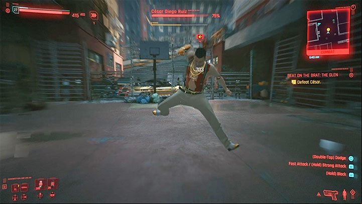 You will fight on a basketball court - Cyberpunk 2077: Beat on the Brat - walkthrough - Exploration - Cyberpunk 2077 Guide