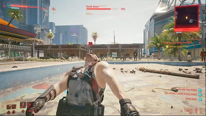 The fight takes place in an empty swimming pool - Cyberpunk 2077: Beat on the Brat - walkthrough - Exploration - Cyberpunk 2077 Guide