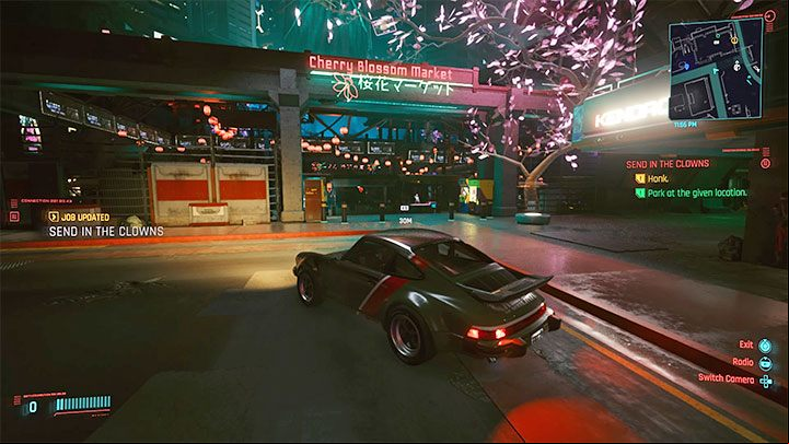 You will meet Ozob in the Japantown neighborhood in Westbrook - Cyberpunk 2077: Send in the Clowns - walkthrough - Exploration - Cyberpunk 2077 Guide