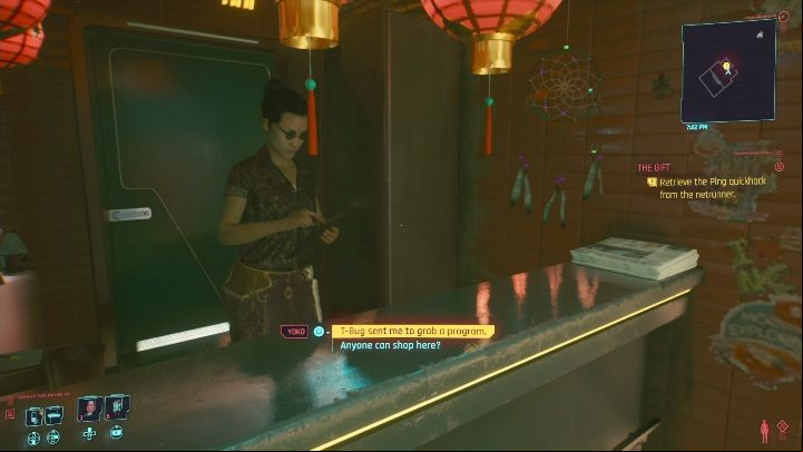 This is a very short mission, which you will receive right after completing the aforementioned main job - Cyberpunk 2077: The Gift - walkthrough - Exploration - Cyberpunk 2077 Guide