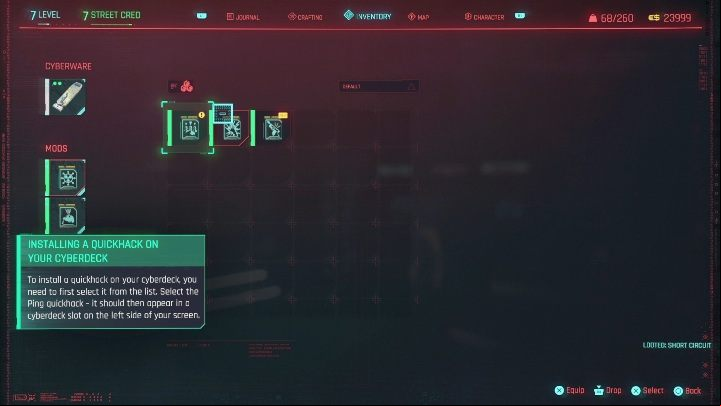 Take it out of the inventory and it to your cyberdeck - Cyberpunk 2077: The Gift - walkthrough - Exploration - Cyberpunk 2077 Guide