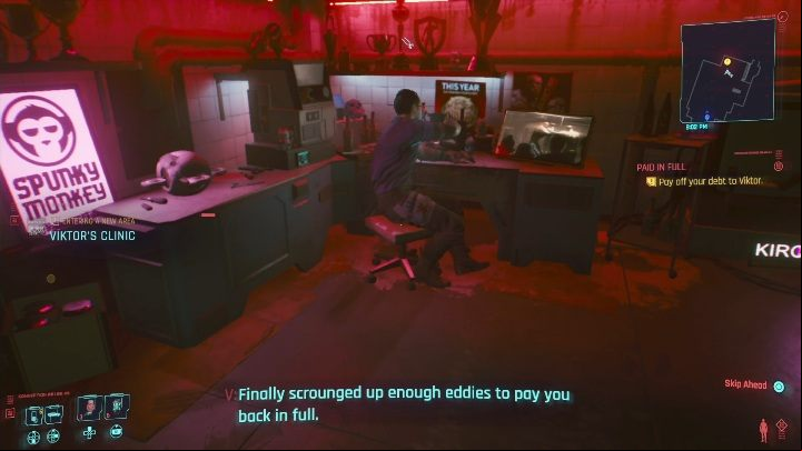 This is a very short mission, which you will receive right after completing the aforementioned main job - Cyberpunk 2077: Paid in full - walkthrough - Exploration - Cyberpunk 2077 Guide