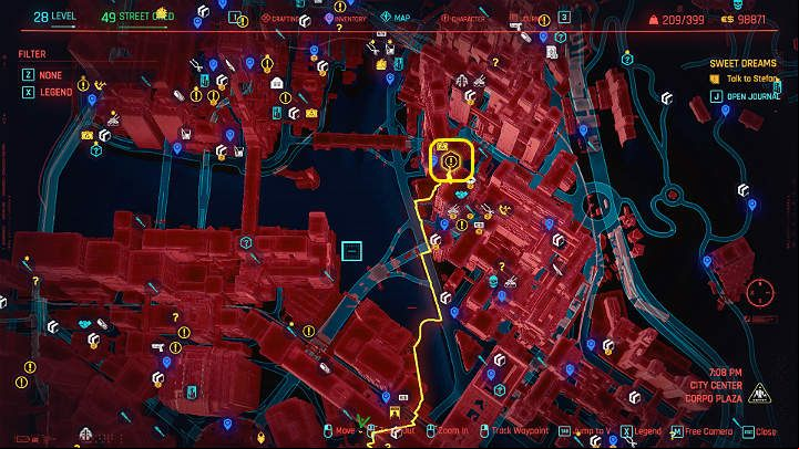 1 - Cyberpunk 2077: Sweet Dreams - walkthrough - Exploration - Cyberpunk 2077 Guide