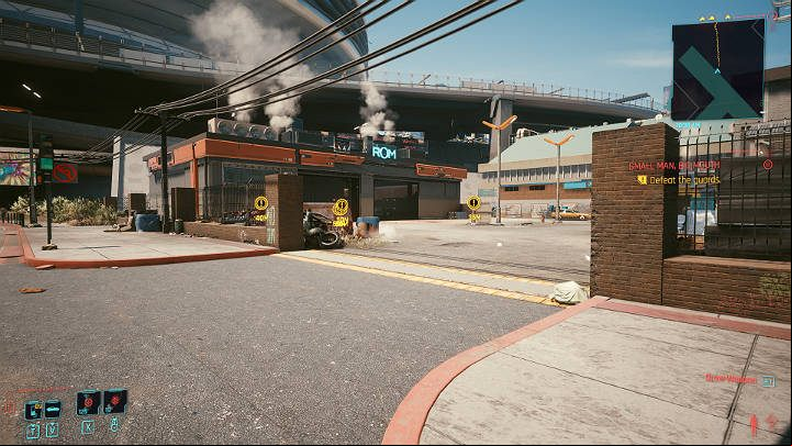 You can act quietly and eliminate the gang one by one, or use your favorite type of weapon - the choice is yours - Cyberpunk 2077: Small Man, Big Mouth - walkthrough - Exploration - Cyberpunk 2077 Guide
