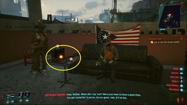 You can get the weapon in two ways - Cyberpunk 2077: Stadium Love - walkthrough - Exploration - Cyberpunk 2077 Guide