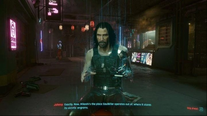 This is an unusual side job, simply consisting of 4 conversations with Johnny - Cyberpunk 2077: Tapeworm - walkthrough - Exploration - Cyberpunk 2077 Guide