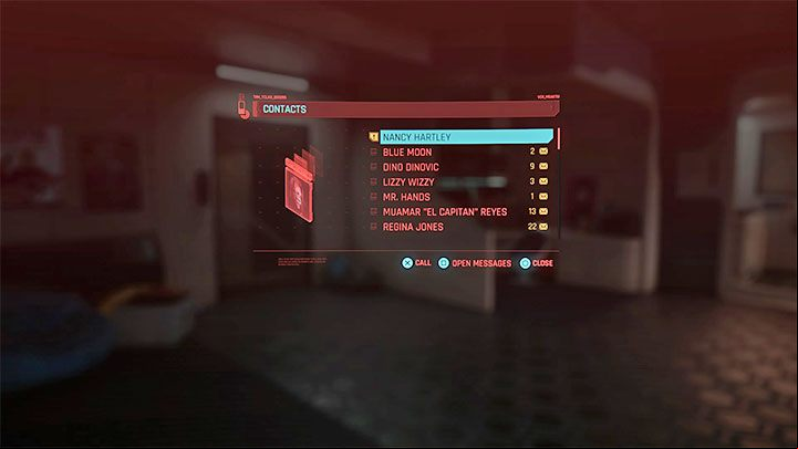 Use your phone to call Nancy Hartley (Bel Isis) - Cyberpunk 2077: Killing in the Name - walkthrough - Exploration - Cyberpunk 2077 Guide