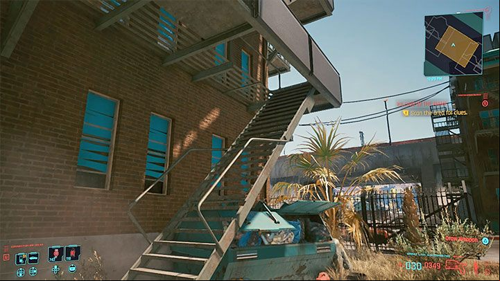 The place you're supposed to explore is a desolate residential district in Rancho Coronado, Santo Domingo - Cyberpunk 2077: Killing in the Name - walkthrough - Exploration - Cyberpunk 2077 Guide