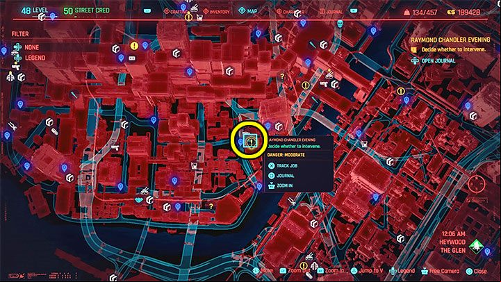 1 - Cyberpunk 2077: Raymond Chandler Evening - walkthrough - Exploration - Cyberpunk 2077 Guide