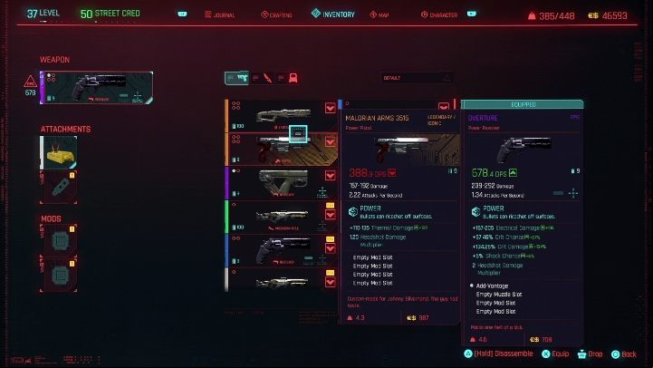 How to get it: you can get it by selecting the "Take a weapon" option during the dialogue in the side job "Chippin' In" - Cyberpunk 2077: All Johnny Silverhands collection - Secrets & Collectibles - Cyberpunk 2077 Guide