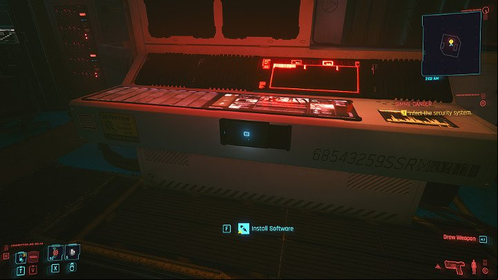 Go to the main computer and install the software - Cyberpunk 2077: Gimme Danger walkthrough - Act 2 - Cyberpunk 2077 Guide