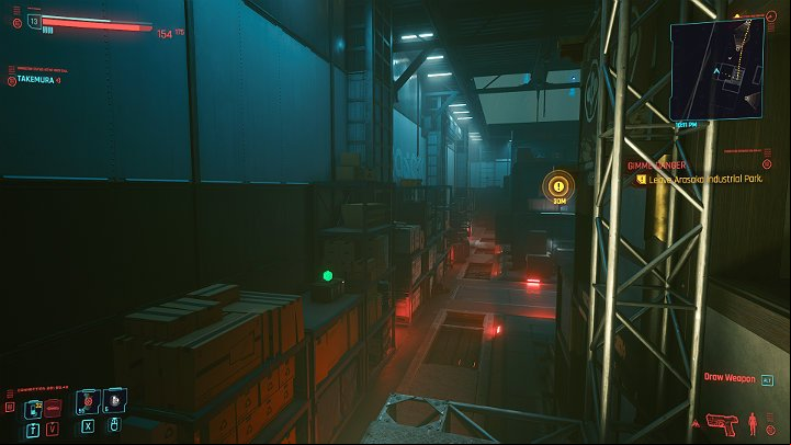 Go to the upper floor of the room with a computer and go out the window - Cyberpunk 2077: Gimme Danger walkthrough - Act 2 - Cyberpunk 2077 Guide
