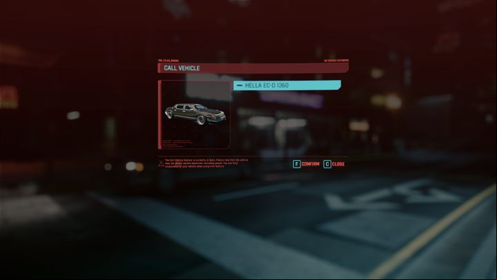 After changing the location, you should be able to recall the vehicle again - you will do this using the buttons below (depending on the platform you are playing on) - Cyberpunk 2077: How to repair car? - Exploration - Cyberpunk 2077 Guide