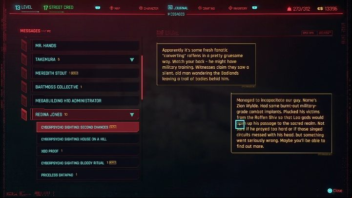To complete the task you must enter - Cyberpunk 2077: Second Chances - cyberpsycho sighting walkthrough - Cyberpsycho Sighting - mini-bosses - Cyberpunk 2077 Guide