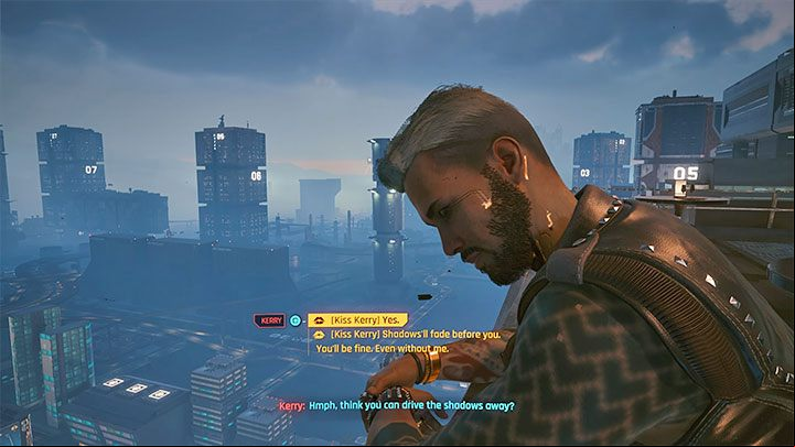 The first important step if you plan to initiate Kerry's romance awaits you after you unlock the side job Off the Leash - Cyberpunk 2077: Kerry Eurodyne - romance/sex - Romances - Cyberpunk 2077 Guide