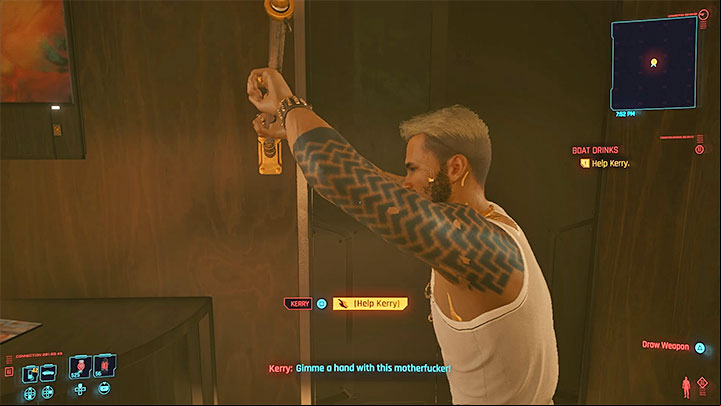 The actual romance is initiated in the last side quest involving Kerry - Boat Drinks - Cyberpunk 2077: Kerry Eurodyne - romance/sex - Romances - Cyberpunk 2077 Guide