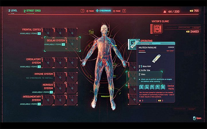 To remind you, Cyberdeck is an operating system and looks like a flash drive - Cyberpunk 2077: How to increase Cyberdeck RAM amount? - V - main character - Cyberpunk 2077 Guide