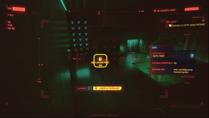 Now you have to force the lock to get to the resident's room - Cyberpunk 2077: The Heist walkthrough - Act 1 - Cyberpunk 2077 Guide