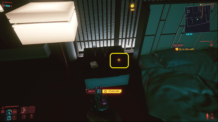 As you know very well, the biochip Evelyn Parker is so keen on is hidden in a safe that has been hidden under the floor of the apartment - Cyberpunk 2077: The Heist walkthrough - Act 1 - Cyberpunk 2077 Guide