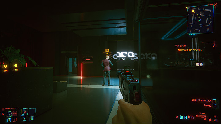 You will reach the next guard - Cyberpunk 2077: The Heist walkthrough - Act 1 - Cyberpunk 2077 Guide