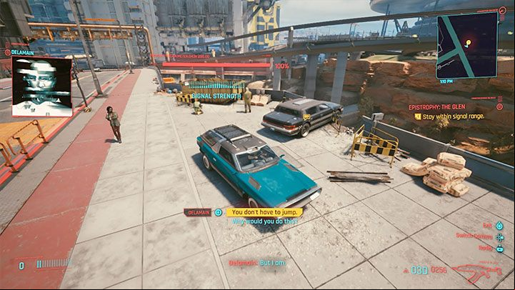 You will find a cab in The Glen, Heywood - Cyberpunk 2077: Delamain, Epistrophy - walkthrough - Exploration - Cyberpunk 2077 Guide