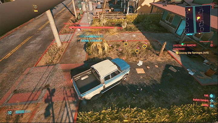 You will find a cab in Rancho Coronado, Santo Domingo - Cyberpunk 2077: Delamain, Epistrophy - walkthrough - Exploration - Cyberpunk 2077 Guide