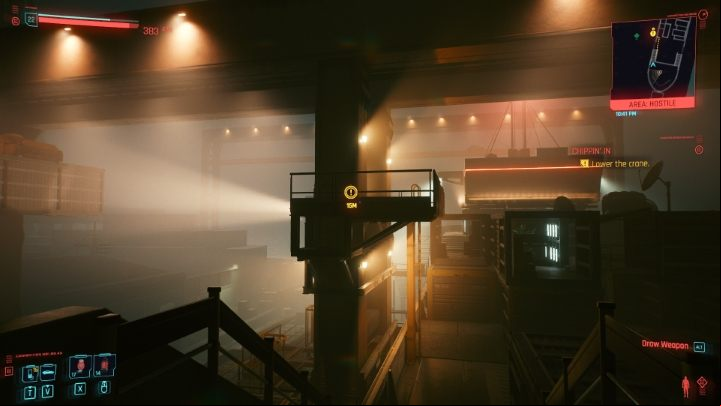 Porsche 911 is in a container - you have to lower it to ground level first - Cyberpunk 2077: How to get Porsche 911? - Exploration - Cyberpunk 2077 Guide