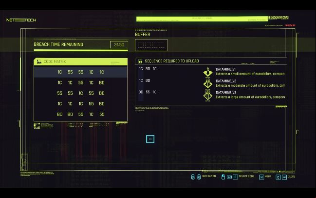 Hacking is presented as a short mini-game - Cyberpunk 2077: Hacking Guide - Basics - Cyberpunk 2077 Guide