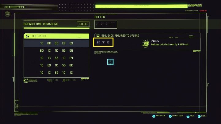 The first thing you need to know is that your task is to reproduce a sequence of the numbers on the right - we have marked them on the screen above - Cyberpunk 2077: Hacking Guide - Basics - Cyberpunk 2077 Guide