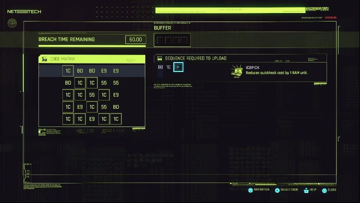 Fifth thing, you can highlight the symbols you are interested in on the matrix - Cyberpunk 2077: Hacking Guide - Basics - Cyberpunk 2077 Guide