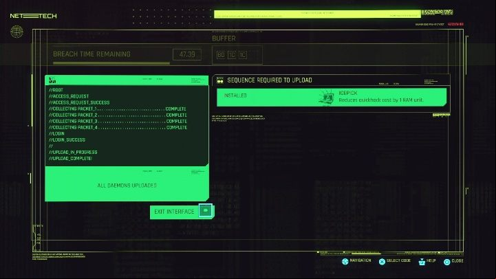 After starting all the daemons, you will finish the mini-game successfully - Cyberpunk 2077: Hacking Guide - Basics - Cyberpunk 2077 Guide