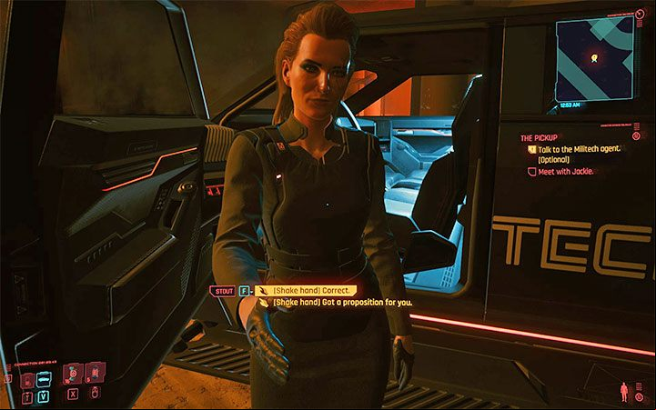 Meredith Stout is a woman who is an agent of Militech, a large military corporation - Cyberpunk 2077: Meredith Stout - romances/sex - Romances - Cyberpunk 2077 Guide