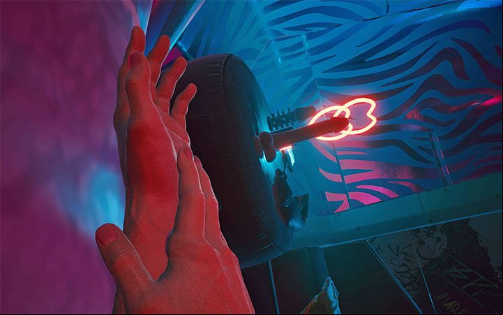 After a cut scene, you will be left alone in the room and receive a "goodbye" text message from Meredith - Cyberpunk 2077: Meredith Stout - romances/sex - Romances - Cyberpunk 2077 Guide