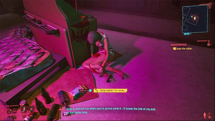 Evelyn is found after reaching one of the last rooms of the power plant - Cyberpunk 2077: Is it possible to rescue Evelyn? - Campaign - Cyberpunk 2077 Guide