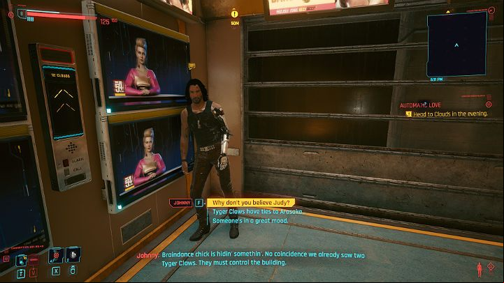 When you get to the right building, enter the elevator and go to the 12th floor - Cyberpunk 2077: Automatic Love walkthrough - Act 2 - Cyberpunk 2077 Guide