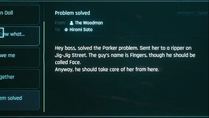 If you have entered the club by force or want to get rid of the boss, you will have to fight Woodman - Cyberpunk 2077: Automatic Love walkthrough - Act 2 - Cyberpunk 2077 Guide
